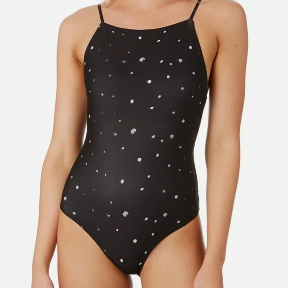 Hurley Quick Dry Dot Party 1 PC Bodysuit Swimsuit - Picture 1 of 10